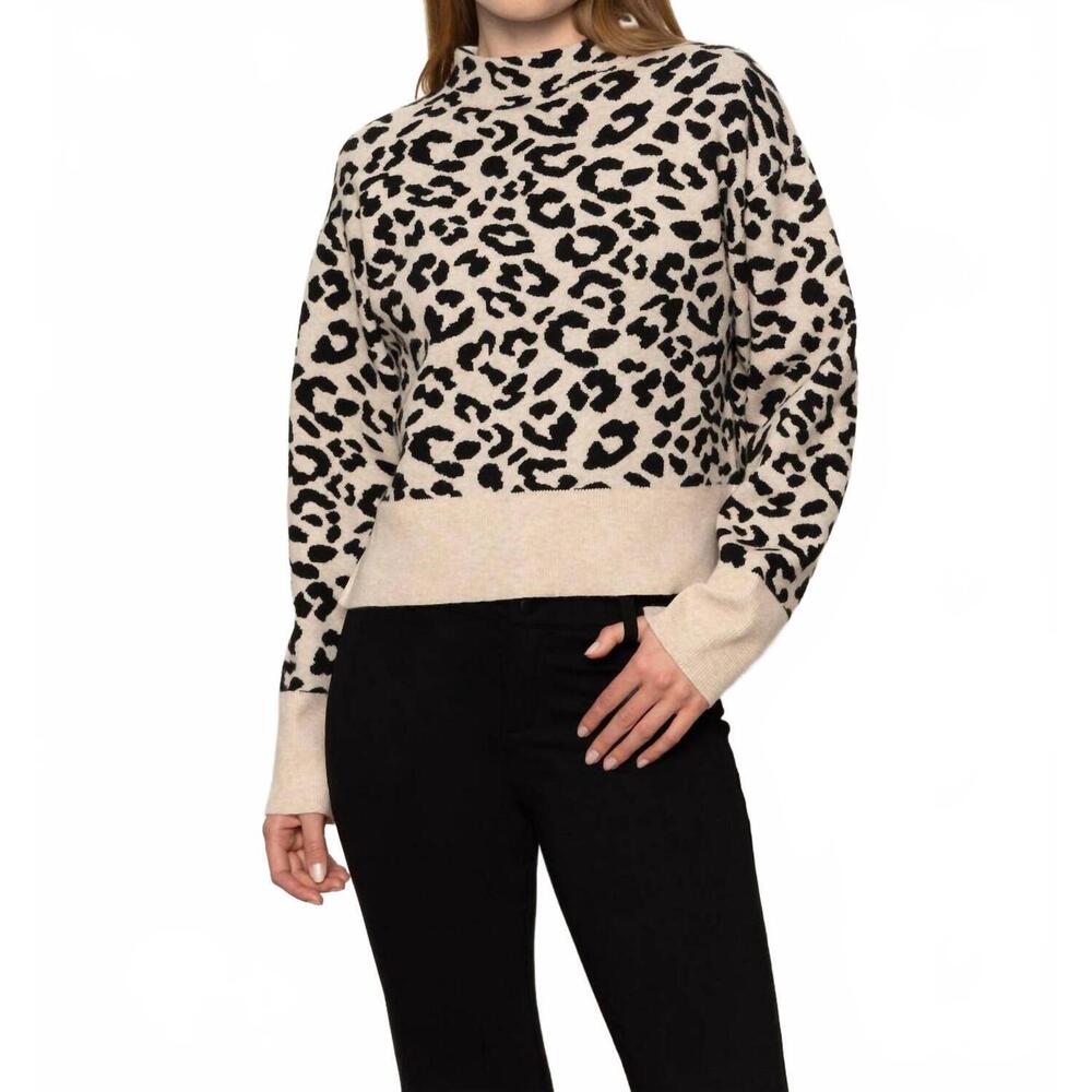 NEW SANCTUARY soft touch popover spots sweater in leopard - Picture 1 of 4